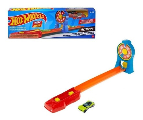 Pista Hot Wheels De Acrobacia Girar Marcar - Com 1 Carrinho